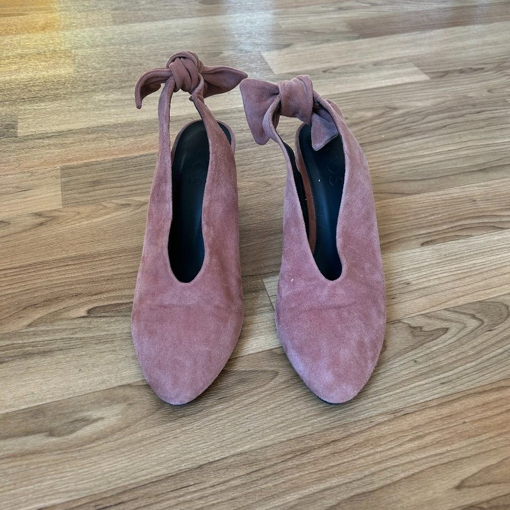 COS Suede Slingback Bow Pumps